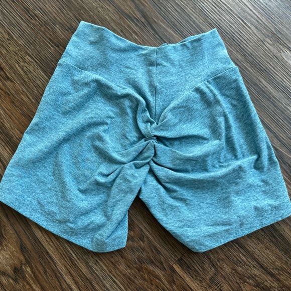 Bombshell Sportswear Heathered Blue Shorts - Picture 2 of 3